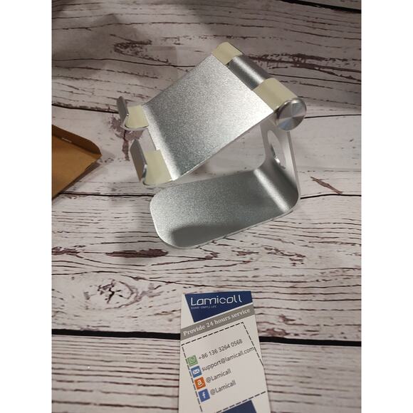 Lamicoll S1 Mobile Phone Stand iPhone/Smart Phone Holder Silver Color new - Picture 3 of 6
